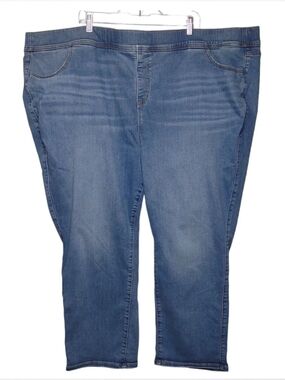 Torrid Women Jeans Plus Size 6S Blue  Lean Jean Skinny Super Soft High-Rise
